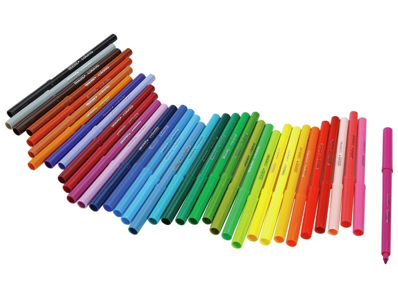 Fibracolor Feutre couleurs assorties 2-4.5 mm pack de 100 - Cdiscount  Beaux-Arts et Loisirs créatifs