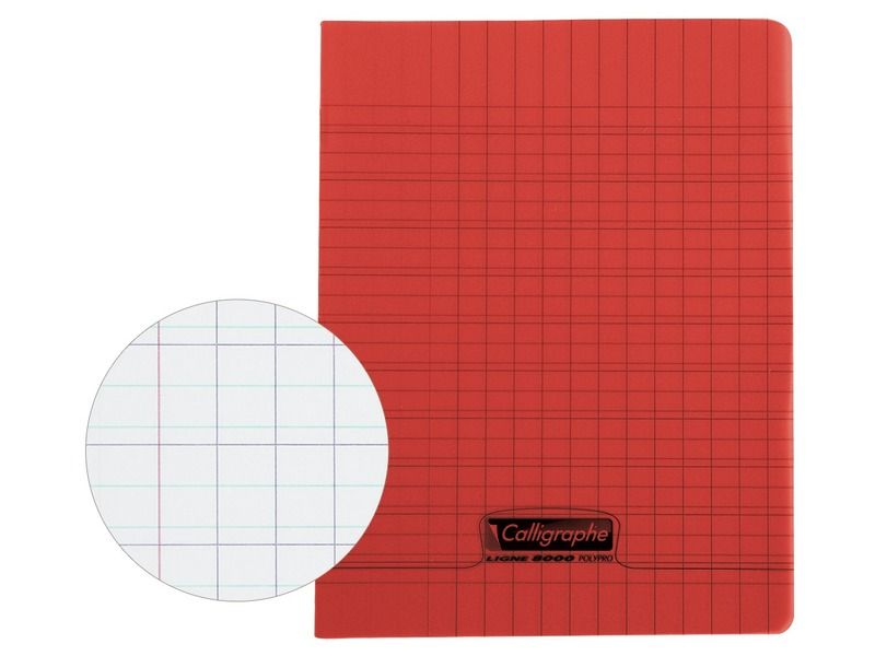 CAHIER D'ECRITURE 17x22 cm - 32 pages Double ligne 3 mm