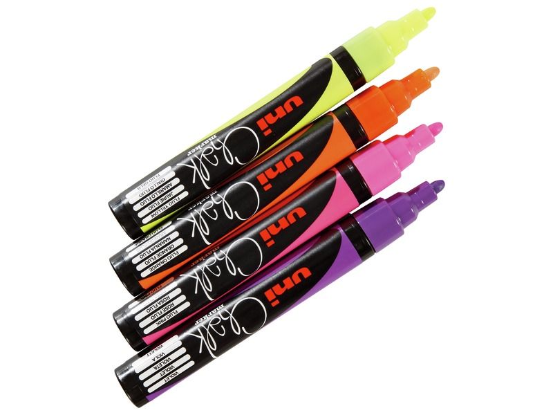 Tapered Tip CHALK MARKERS Fun colours