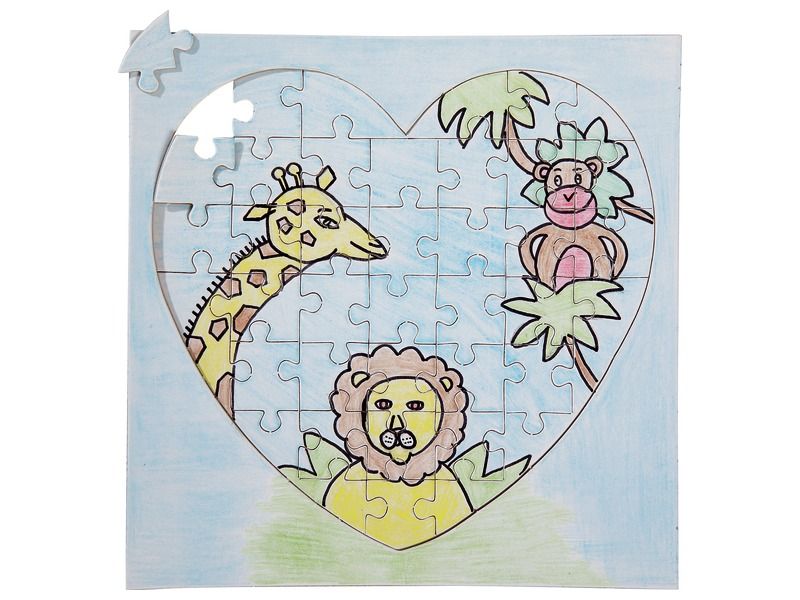 HEART PUZZLES TO DECORATE