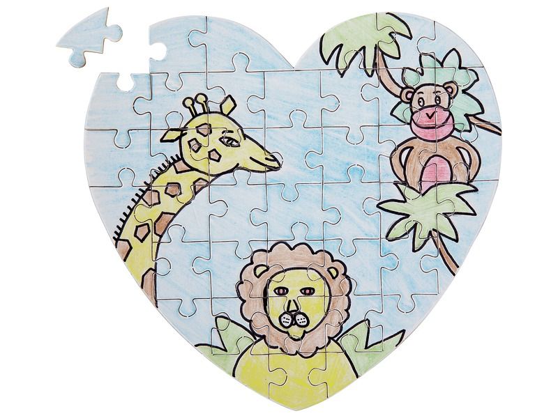 HEART PUZZLES TO DECORATE