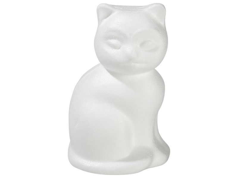 POLYSTYRENE CAT TO DECORATE