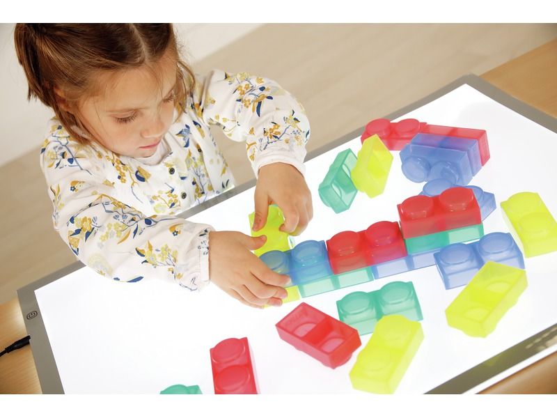 MAXI PACK OF BUILDING BRICKS Flexible and translucent