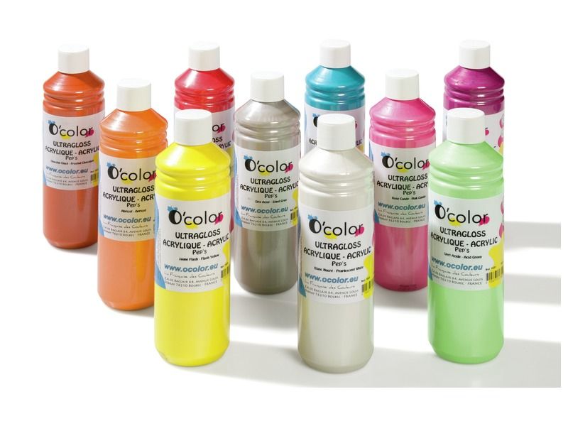 PEINTURE ACRYLIQUE Pep's 10 x 500 ml