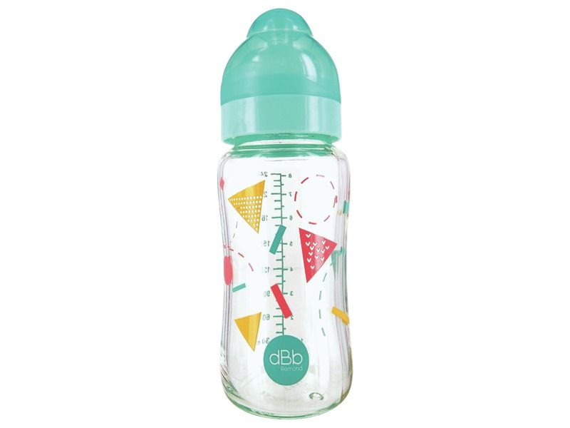 BIBERON EN VERRE COL LARGE 240 ml