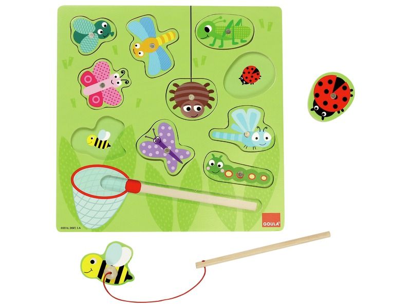 2-IN-1 FISHING LIFT-OUT PUZZLE Insects