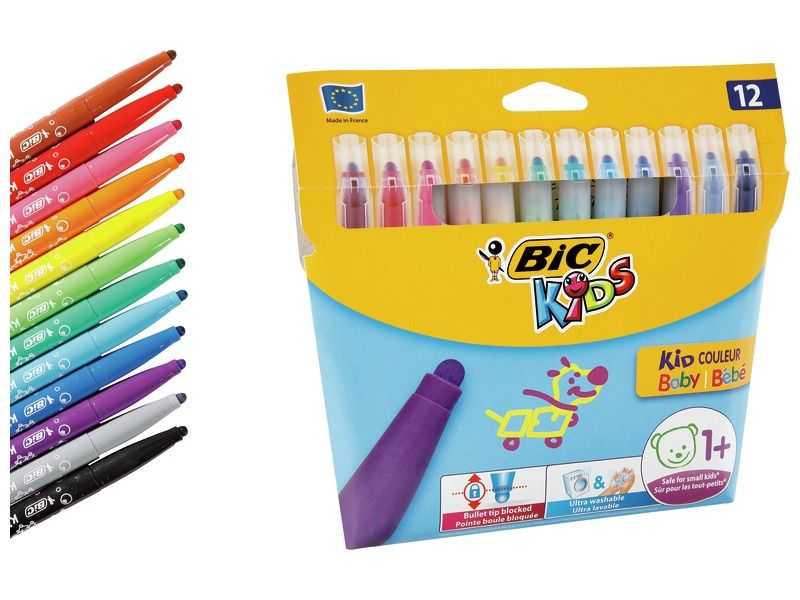 BIC 962702 Couleur Felt Tip Colouring Pen - Multi-Colour