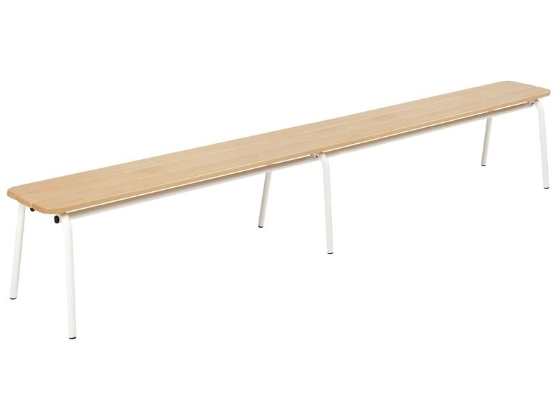 METALL- UND HOLZBANK ohne Lehne L: 200 cm