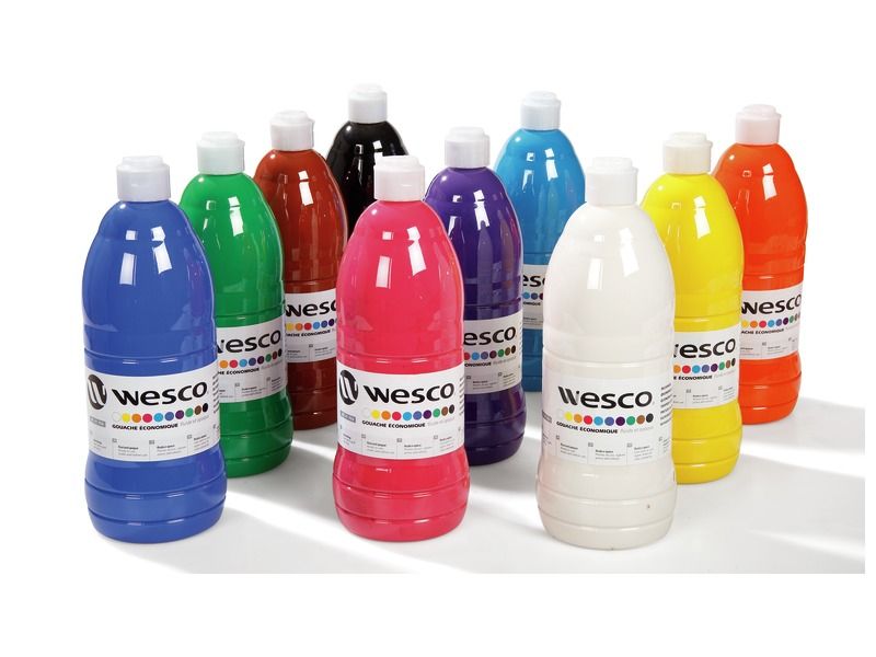 Gouache, peinture liquide à l'eau pour enfant - Non toxique