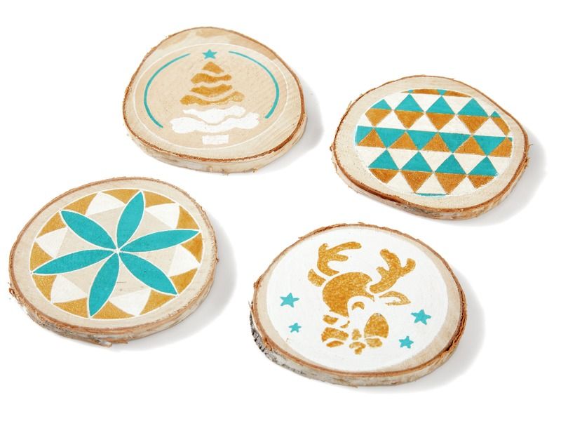 WOOD SLICES TO DECORATE