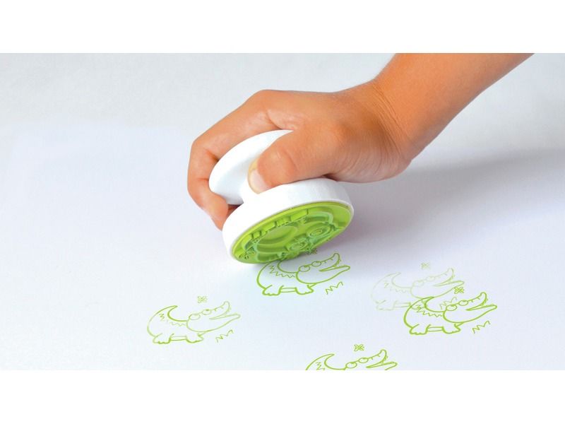 Baby ERGONOMIC STAMPS + INK PAD Animals of the world