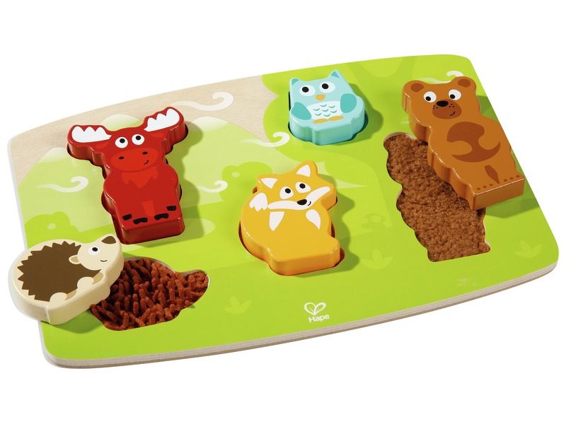 TACTILE LIFT-OUT PUZZLE Woodland animals