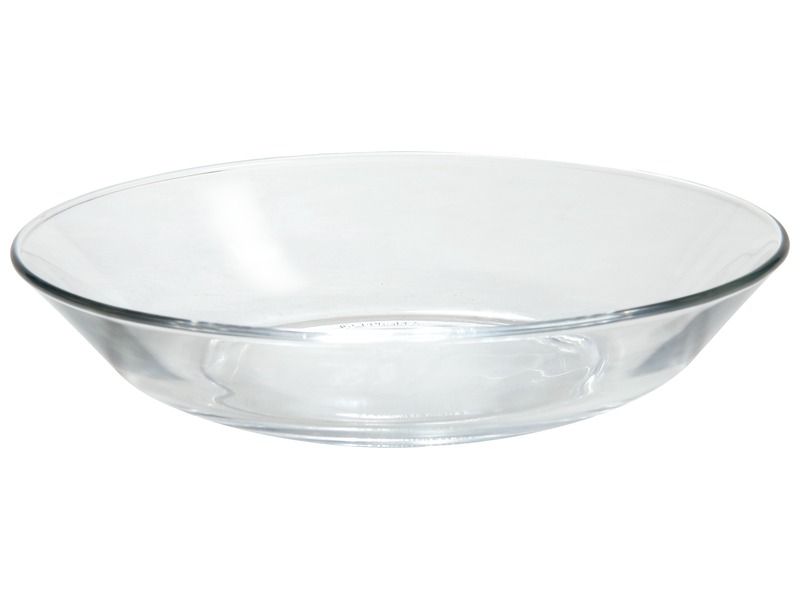 TRANSPARENT TEMPERED GLASS TABLEWARE Deep plate