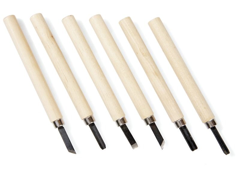 SET OF 6 CARVING TOOLS