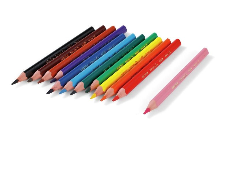 Lot de 18 crayons de couleur pour enfants de 2, 3, 4 ans et plus