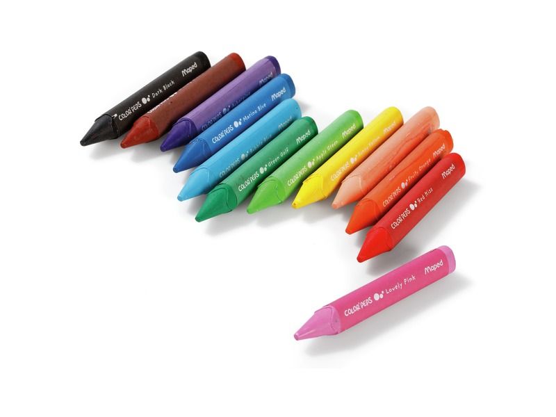 Crayons Cire 24 Pcs Twist Color'Peps Maped 860624 - imychic