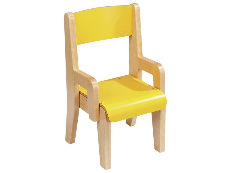 Ma première chaise, chaise enfant bois massif deco blanc Montessori. De 1 à  4 ans.