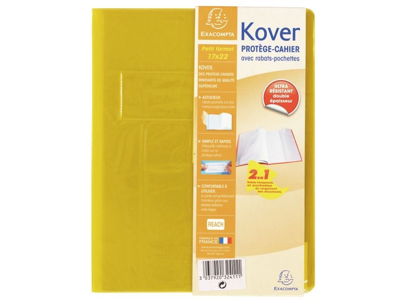 PROTÈGE CAHIER Kover Rabats pochette 17x22 cm