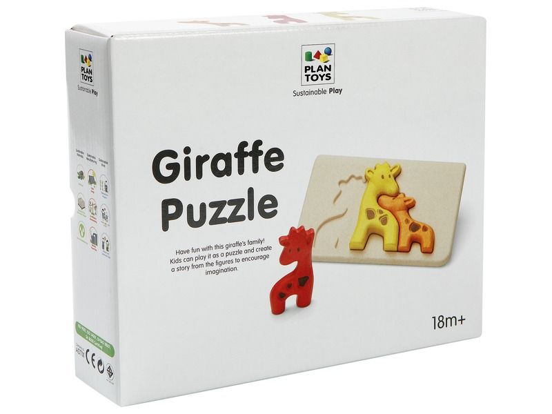 ECO-FRIENDLY LIFT-OUT PUZZLE Giraffes