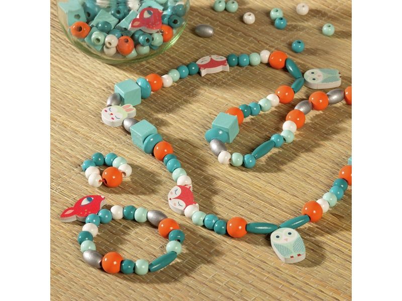 SMALL ANIMAL BEADS in wood