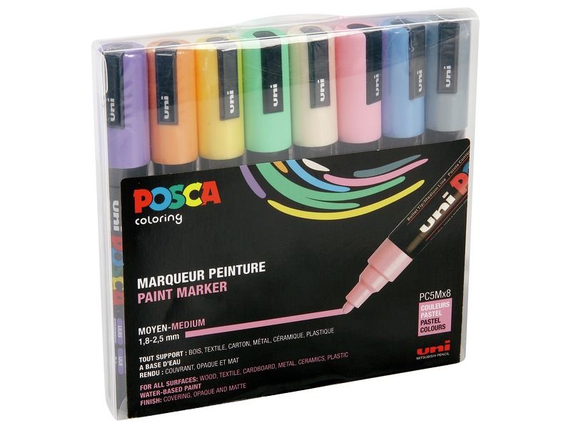 POSCA PAINT MARKERS Medium tip (conical) – Pastel