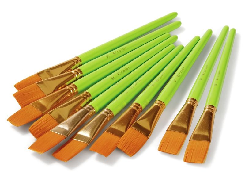 SCHOOL BRUSHES Synthetic fibres No. 18