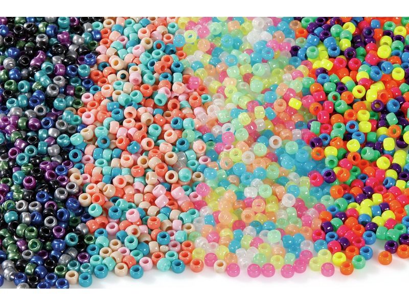 MIXED CYLINDRICAL BEADS