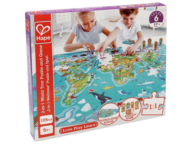 2 IN 1 PUZZLE & GAME World Tour