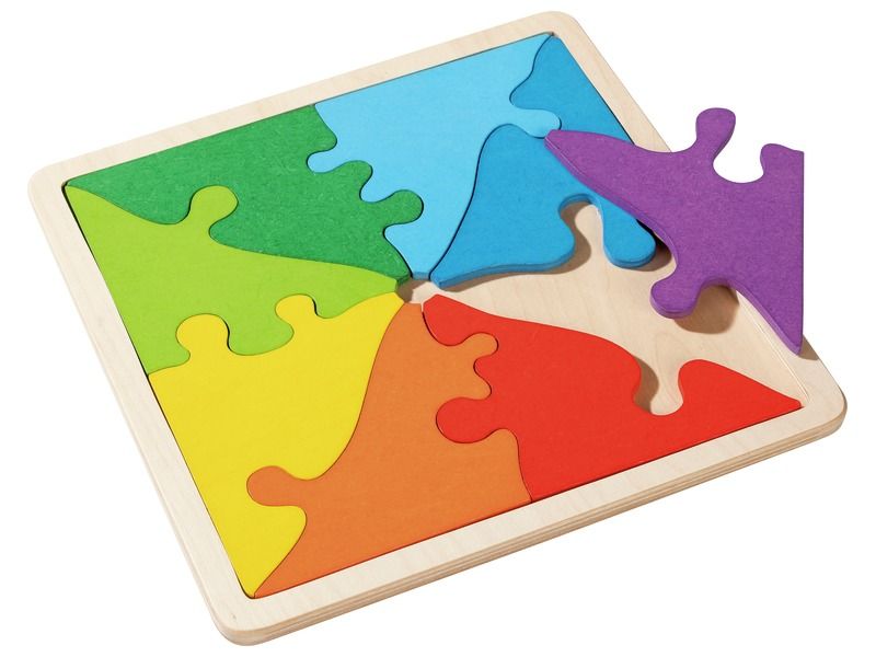 GEOMETRISCHES PUZZLE Viereck Puzzle