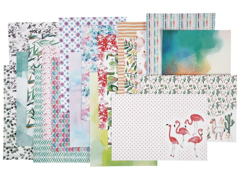 SHEETS OF PATTERNED PAPER Watercolour