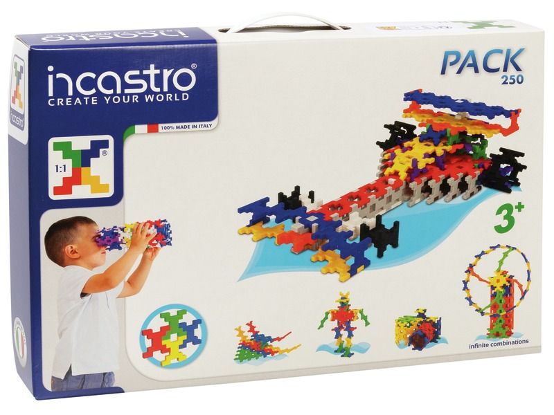 JOGO DE CONSTRUÇÃO Incastro 250 peças