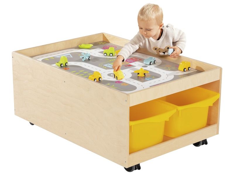 Babi Up MOBILE ACTIVITY TABLE with 4 containers