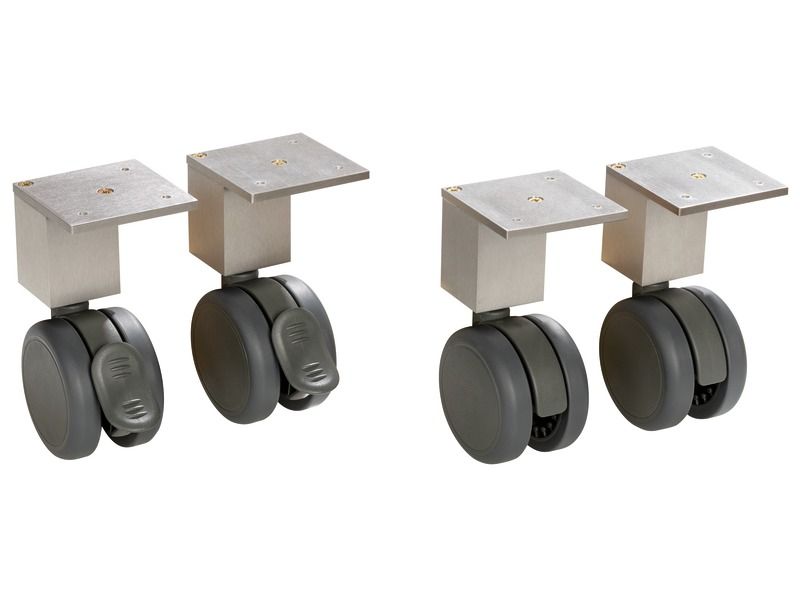 SET OF 4 CASTORS For L units: 36 and 70.5 cm