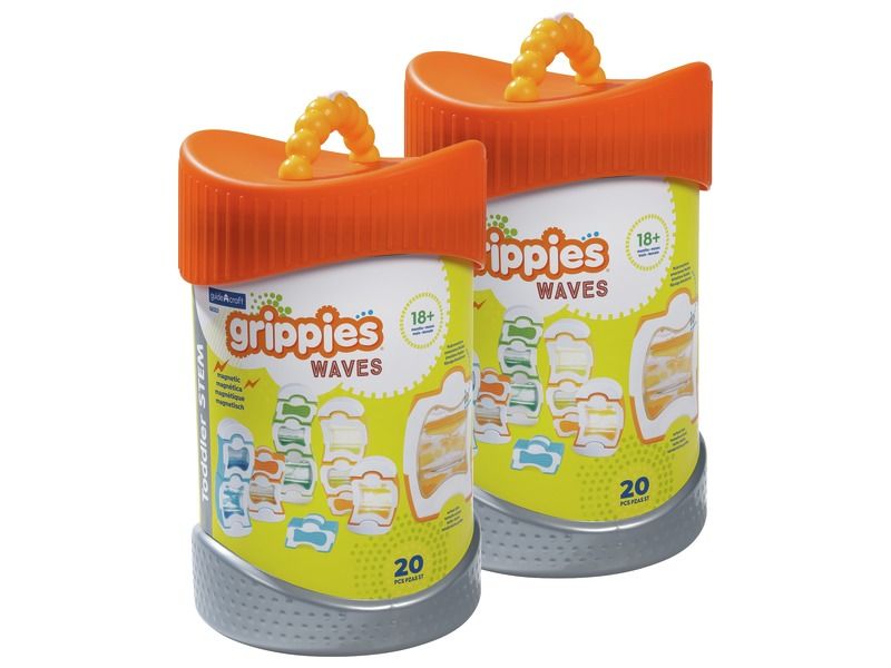 Grippies Waves MAGNETIC CONSTRUCTION SET 40 parts.