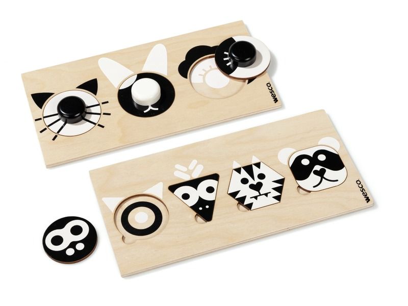 BLACK AND WHITE LIFT-OUT PUZZLE MAXI PACK