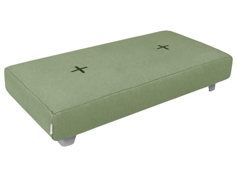 RECHTHOEKIGE POEF Met metalen poten Cocoon Comfort