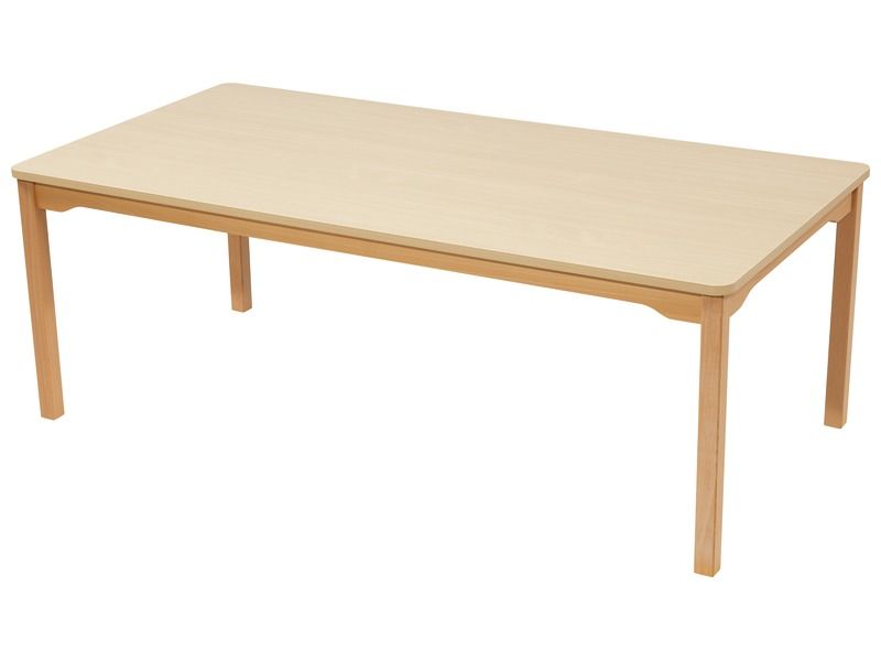 TABLE PLATEAU STRATIFIÉ - PIÉTEMENT BOIS - Rectangle 160x80 cm