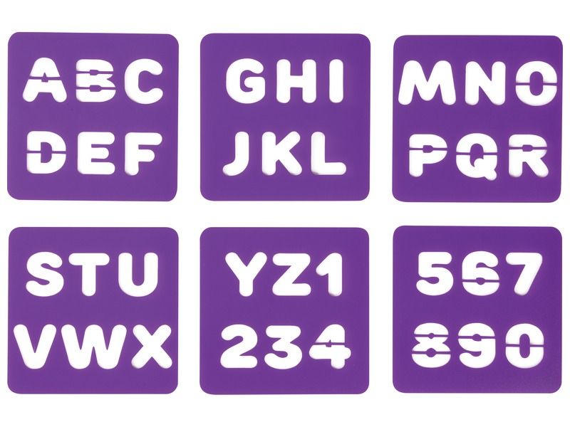 STENCILS Alphabet and numbers