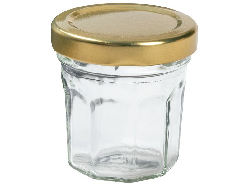 GLASS POTS WITH LIDS TO DECORATE H: 5 cm