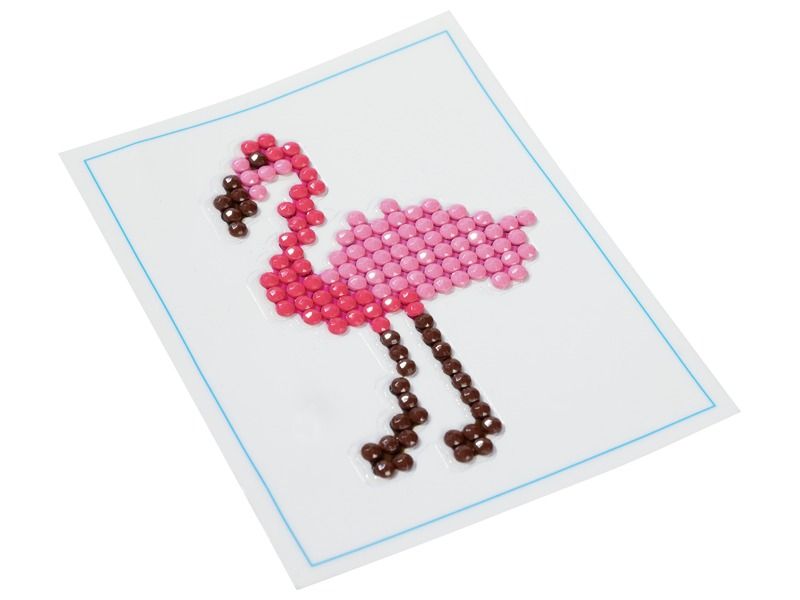 DIAMANTPERLEN ZUM KLEBEN Flamingo