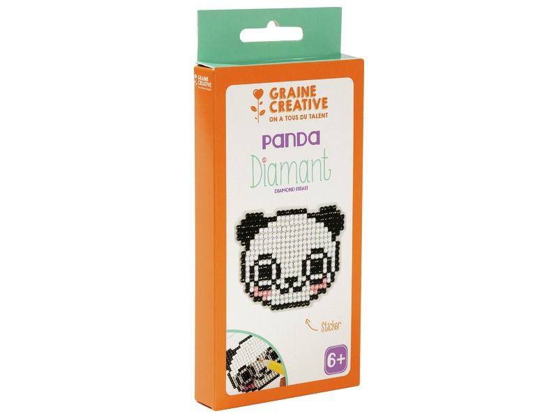KIT CRÉATIF STICKERS PERLES DIAMANT Panda