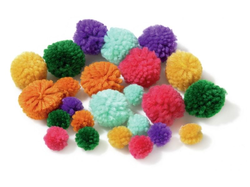 POMPONS LAINEUX MULTITAILLES