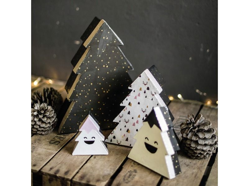 FANCY BOX TO DECORATE SMILE CHRISTMAS TREE BOX TO DECORATE