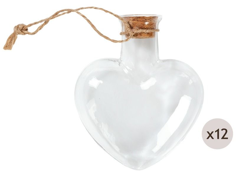 GLASS HANGERS TO DECORATE Hearts