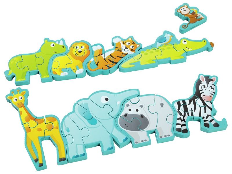 Puzzles en bois pour tout-petits, lot de 6 puzzles animaux et 1 lot de  puzzle alphabet jouets éducatifs cadeaux pour enfants tout-petits de 1 à 3  ans
