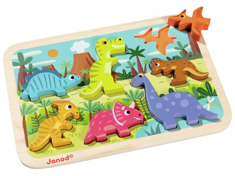 FIGURINE LIFT-OUT PUZZLES Dinosaurs