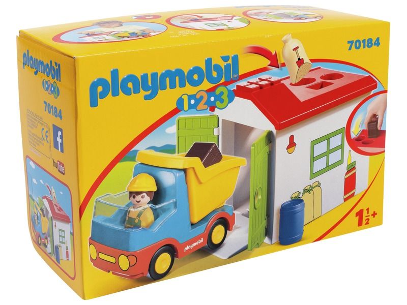 PLAYMOBIL TRUCK WITH GARAGE
