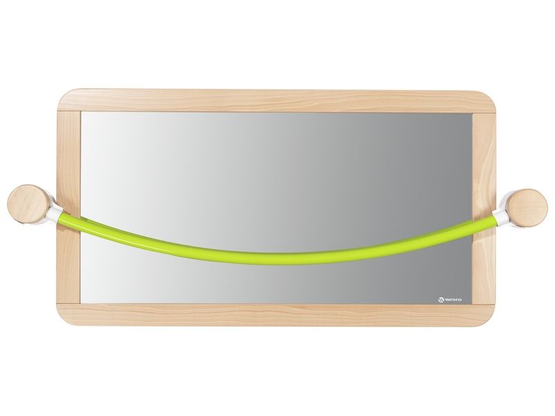 LARGE MIRROR WITH BAR Curved with connectors