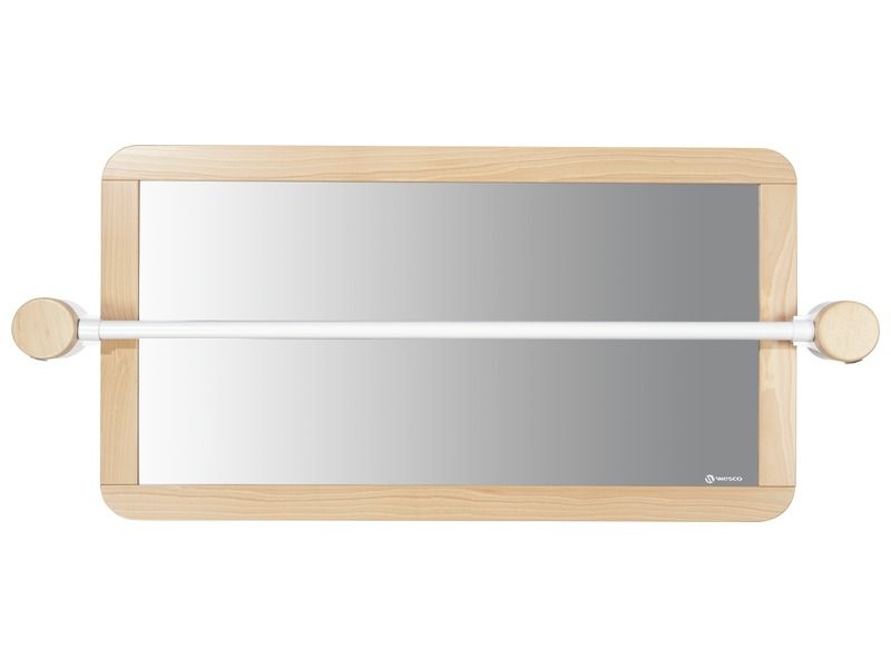 LARGE MIRROR WITH BAR Straight with connectors
