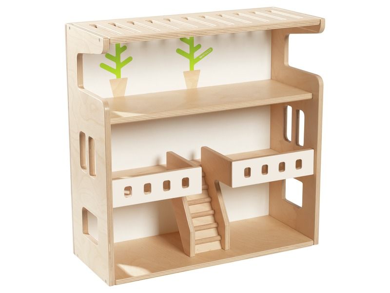MAXI-SET DAS MÖBLIERTE KOFFERHAUS MIT HOLZFIGUREN